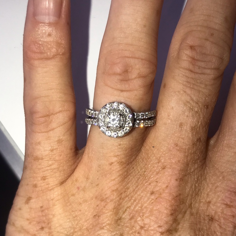 Simply Vera Vera Wang 14K White Gold 1 Carat Ring